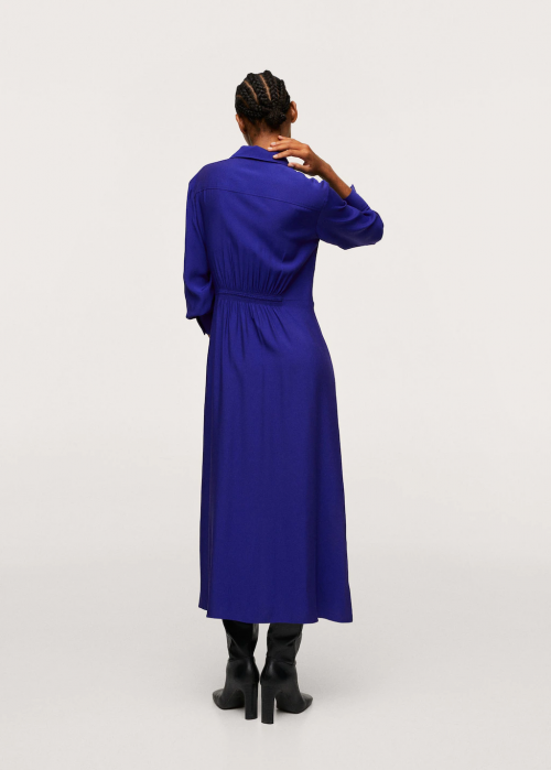 Robe chemise ceinture à nouer
