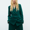 Veste croisée en laine vierge
