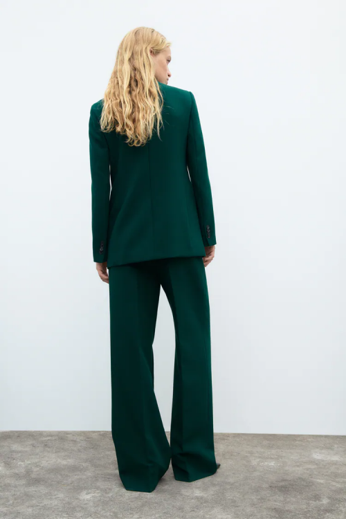 Veste croisée en laine vierge