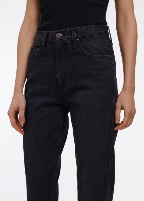 Jean droit taille haute