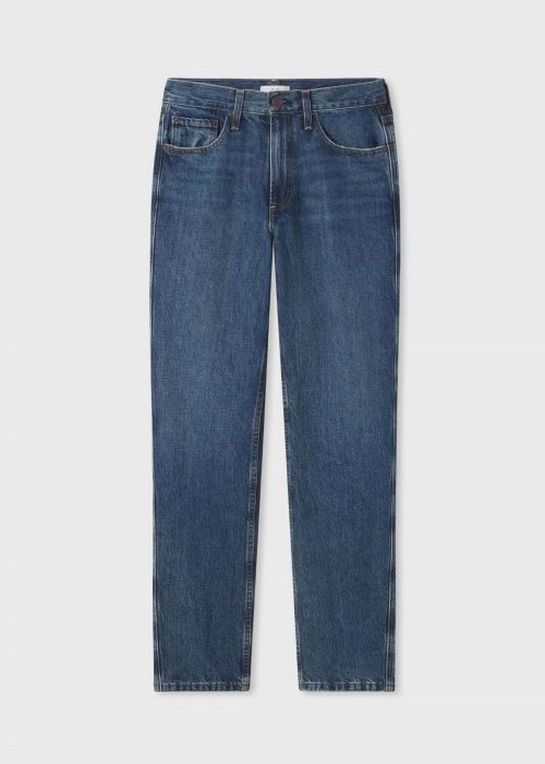 Jean droit taille haute