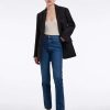 Jean droit taille haute