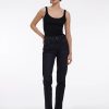 Jean droit taille haute
