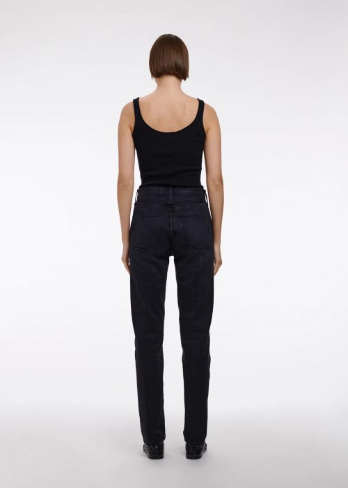 Jean droit taille haute