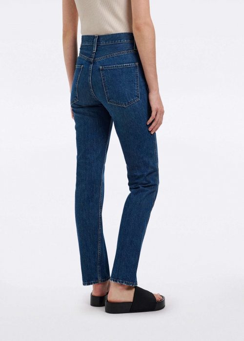 Jean droit taille haute