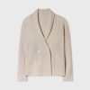 Cardigan style blazer cashmere