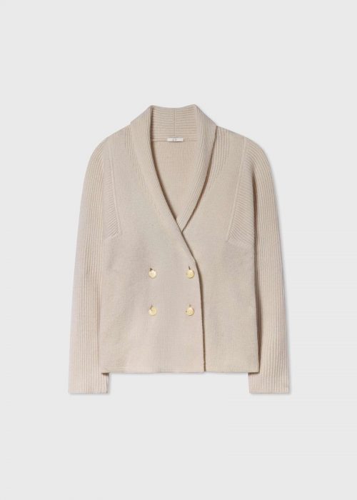 Cardigan style blazer cashmere
