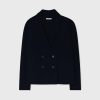 Cardigan style blazer cashmere