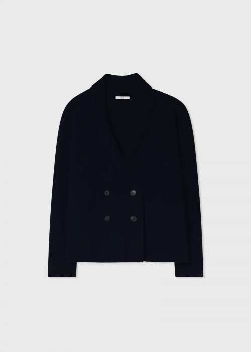 Cardigan style blazer cashmere