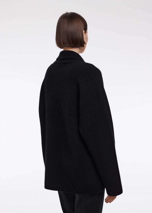 Cardigan style blazer cashmere