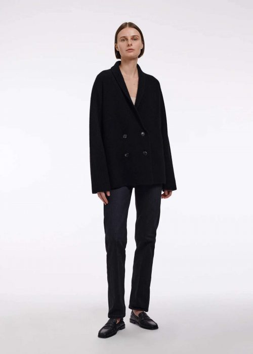 Cardigan style blazer cashmere