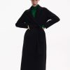 Manteau long ceinturé
