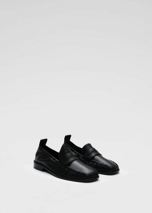 Mocassin en cuir lisse