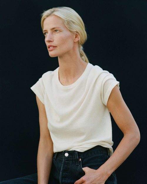 T-Shirt en cashmere fin