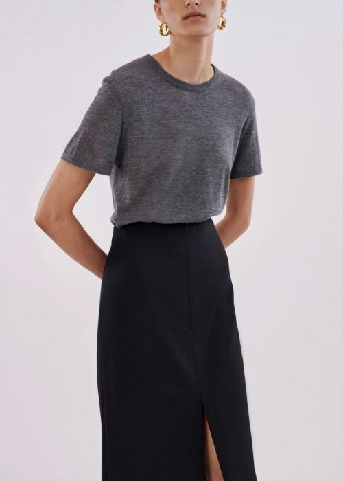T-Shirt en cashmere fin