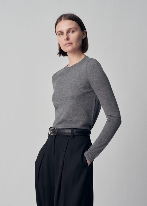 T-Shirt à manches longues en cashmere
