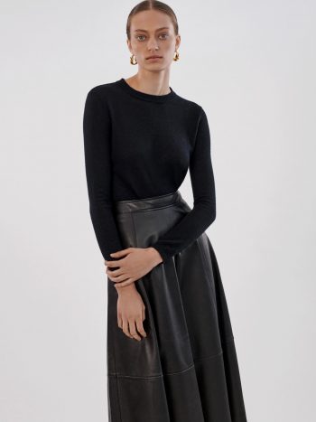 T-Shirt à manches longues en cashmere